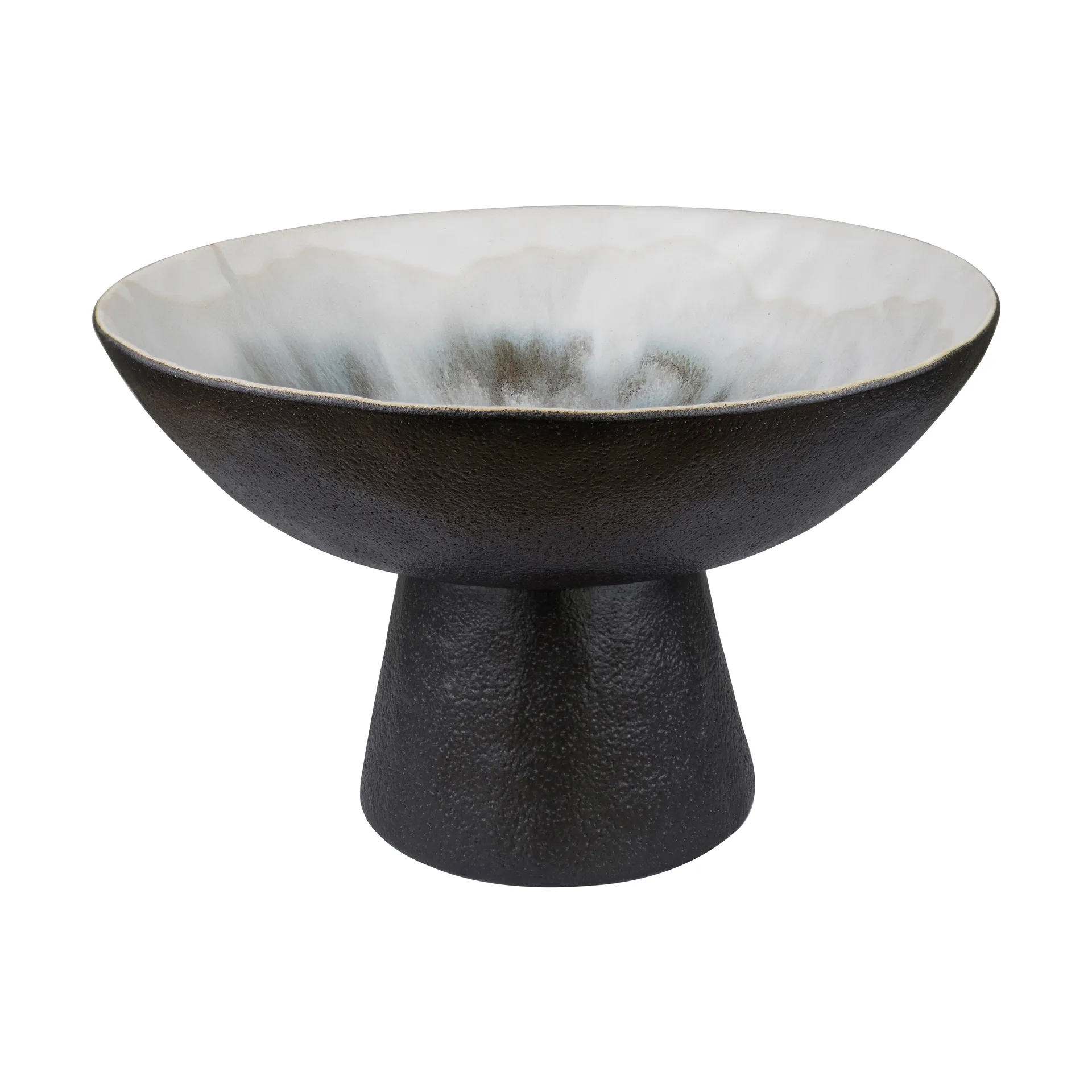 By Hand bowl on foot Ø31.5x20 cm, Off-white Mette Ditmer