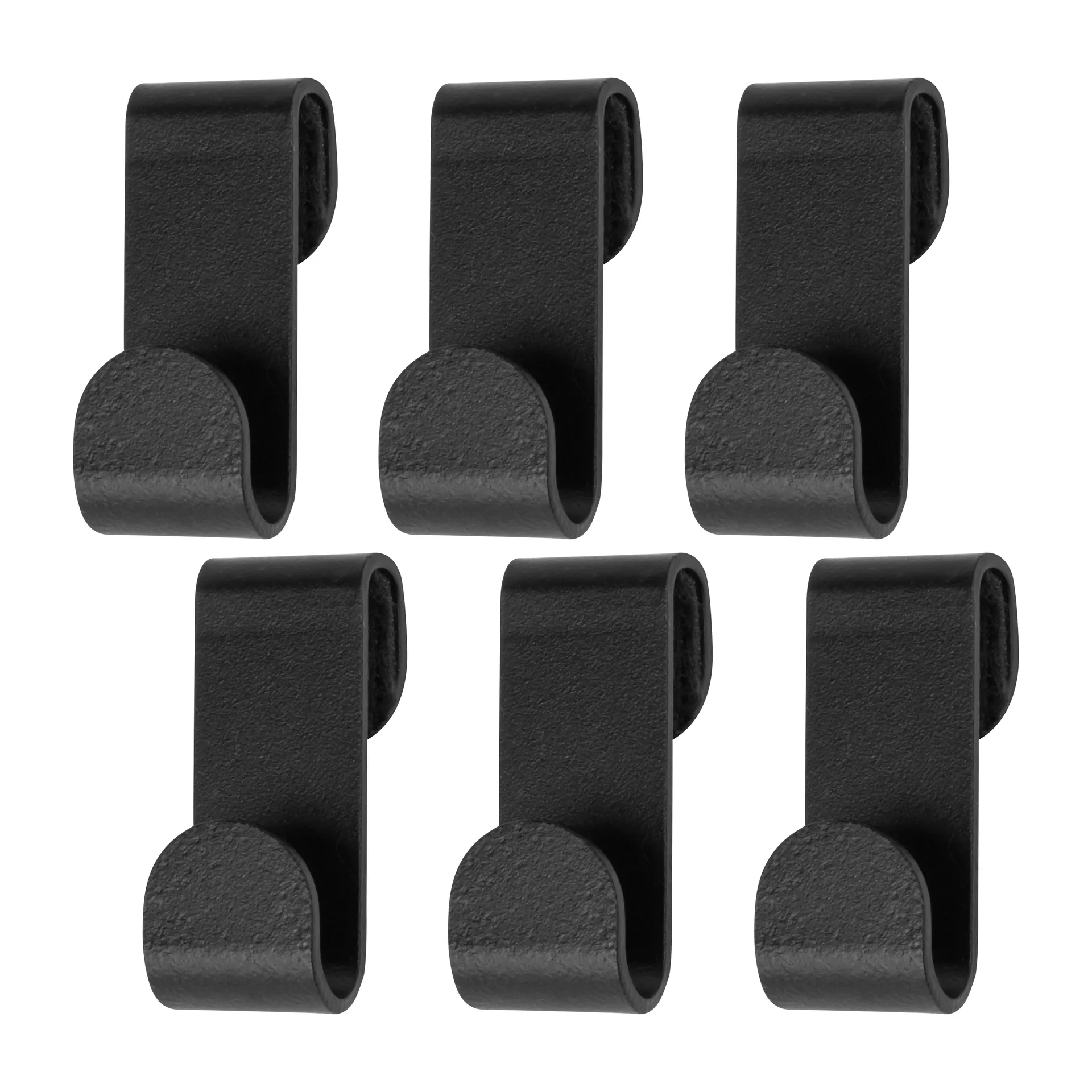 Carry hooks 6 pack, Black Mette Ditmer