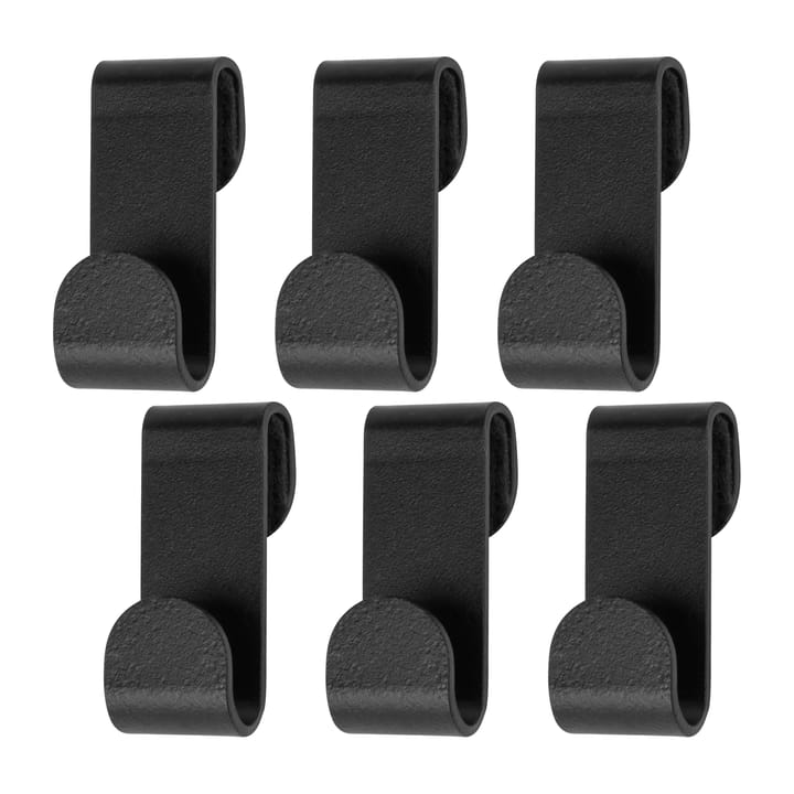 Carry hooks 6 pack - Black - Mette Ditmer