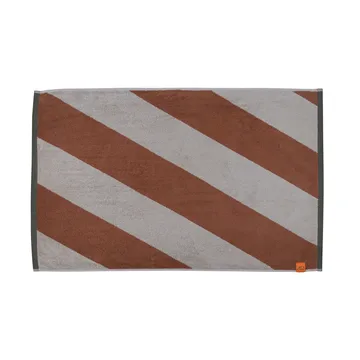Diagonal bath mat 50x80 cm - Brick - Mette Ditmer