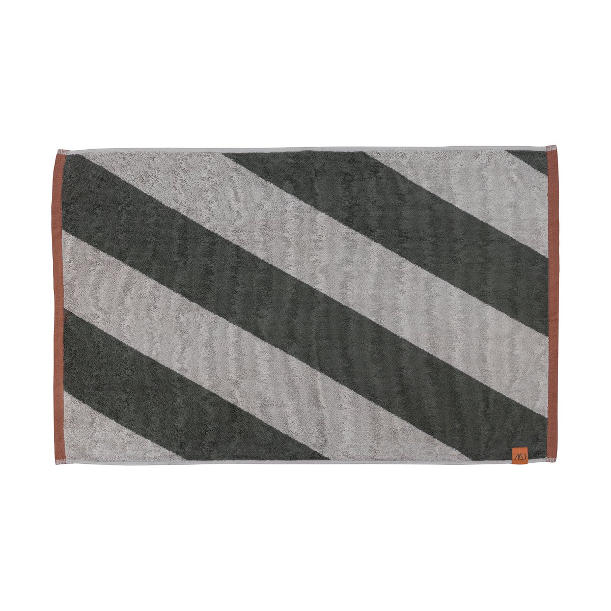 Mette Ditmer Diagonal bath mat 50x80 cm Dark olive
