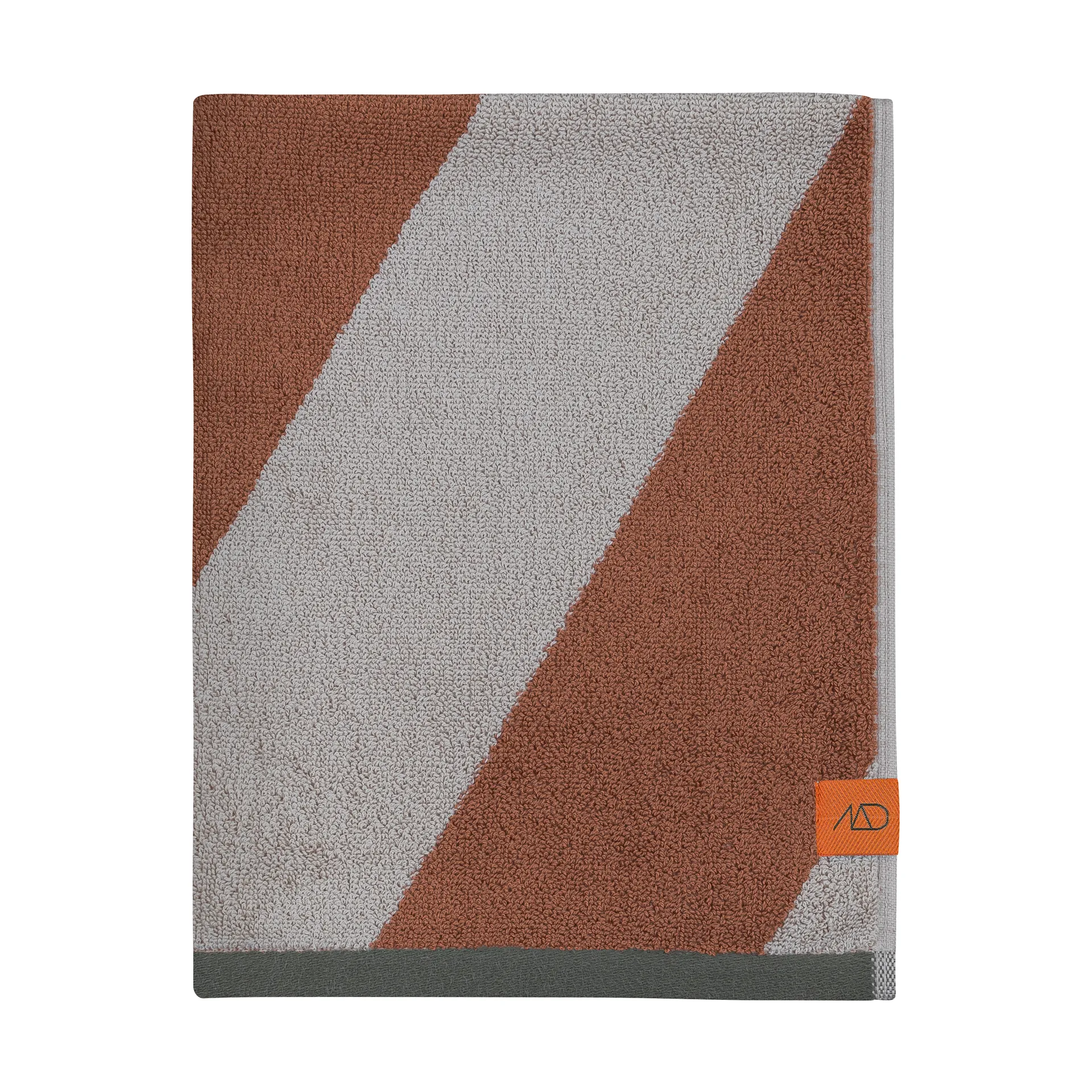 Diagonal guest towel 40x55 cm 2-pack, Brick Mette Ditmer