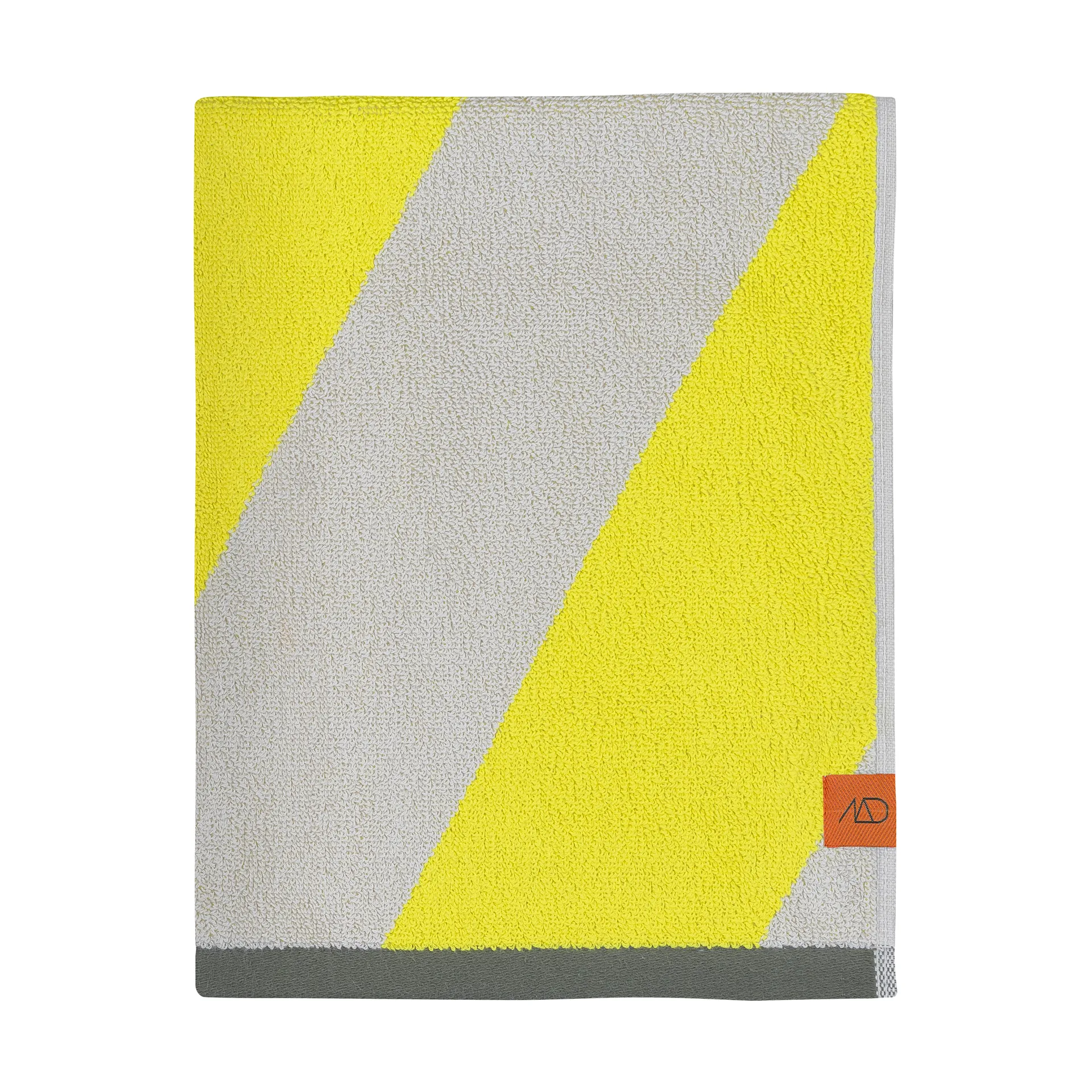 Diagonal guest towel 40x55 cm 2-pack, Yellow Mette Ditmer