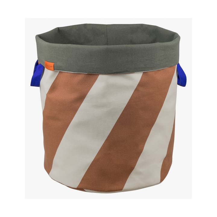 Diagonal laundry basket Ø40x50 cm - Brick-sand - Mette Ditmer