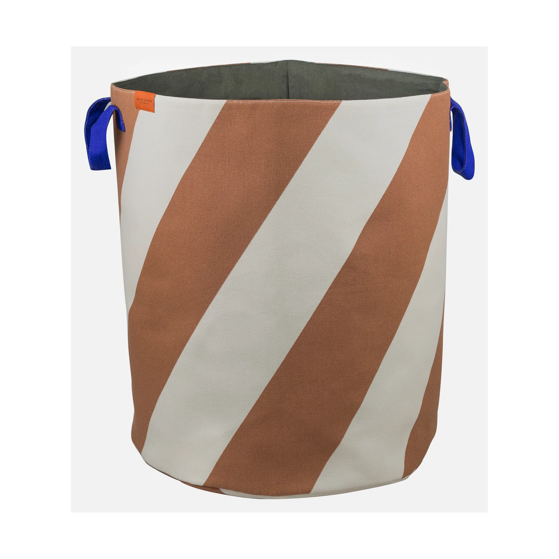 Diagonal laundry basket Ø40x50 cm, Brick-sand Mette Ditmer