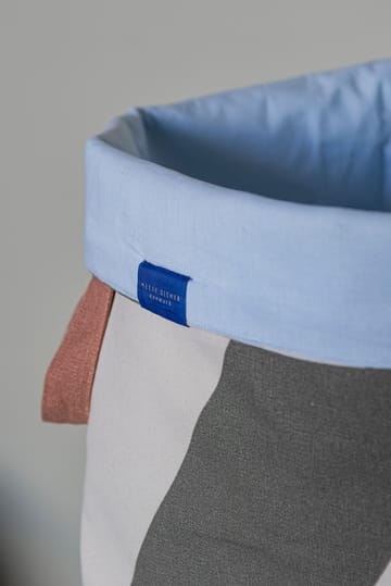 Diagonal laundry basket Ø40x50 cm - Dark olive-sand - Mette Ditmer