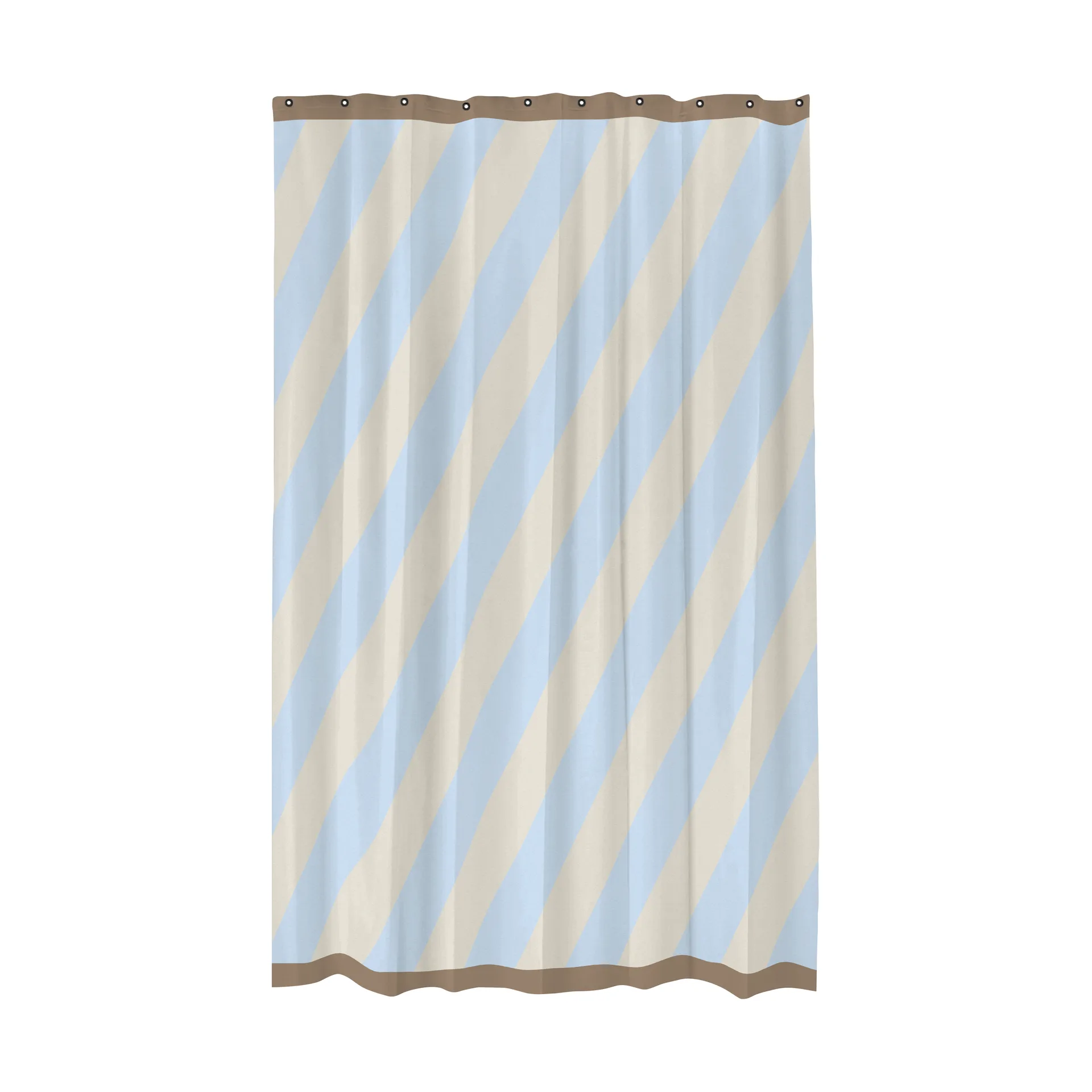 Diagonal shower curtain 150x200 cm, Light blue Mette Ditmer