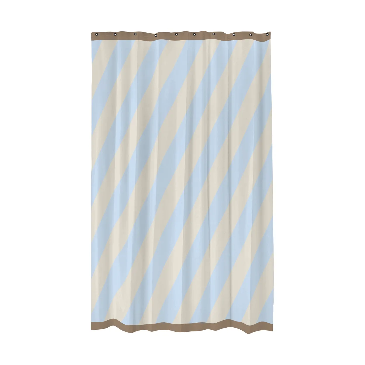 Mette Ditmer Diagonal shower curtain 150x200 cm Light blue