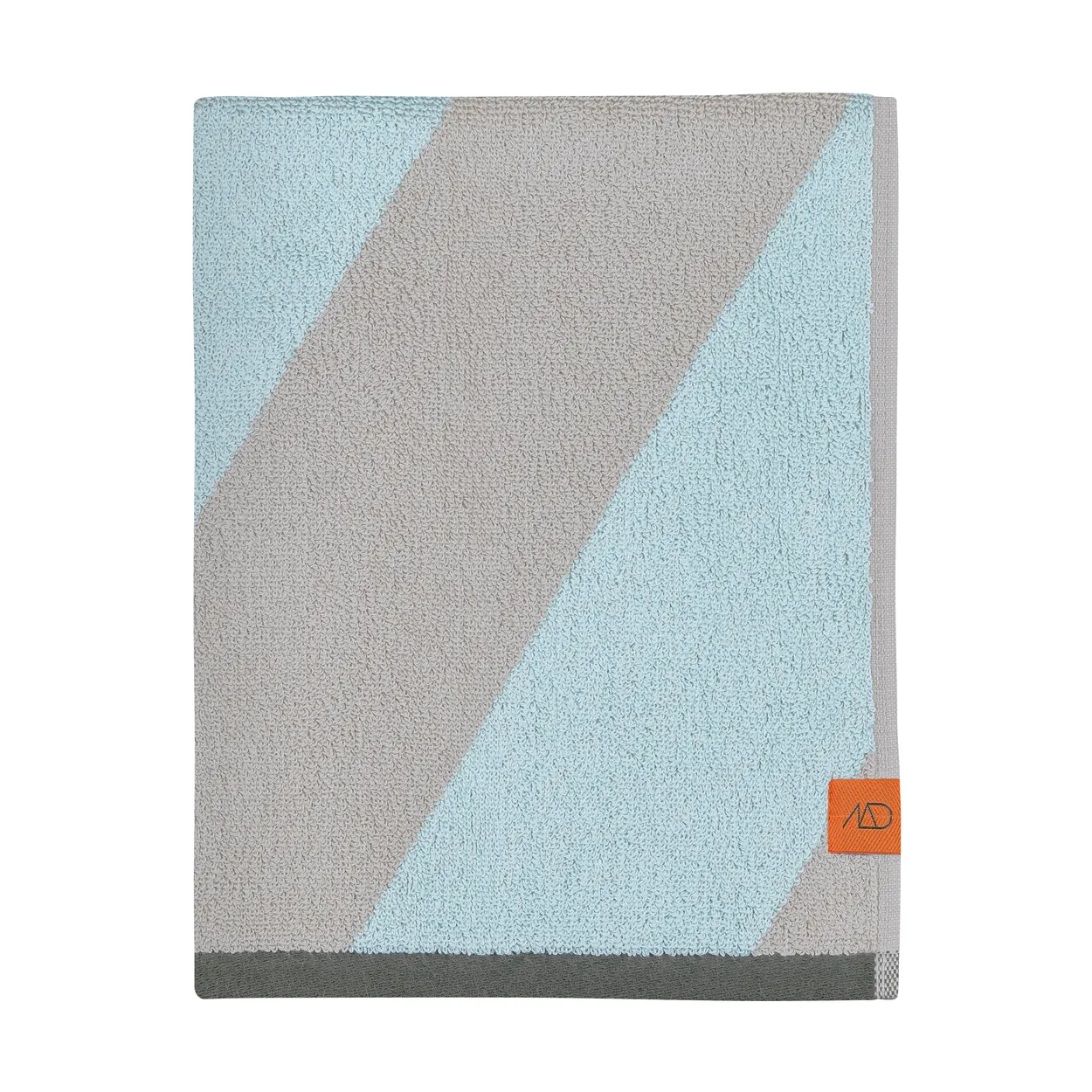 Mette Ditmer Diagonal towel Mint, 70x133 cm | Scandinavian Design | Bath towels | Grey