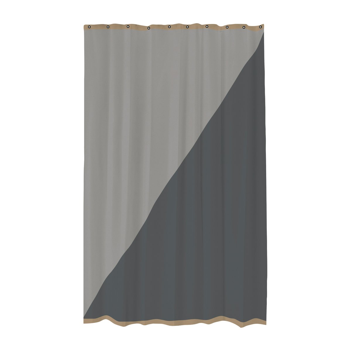 Mette Ditmer Duet duschdraperi 150x200 cm Grey | Scandinavian Design | Shower curtains | Grey