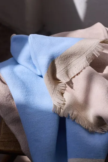 Duet throw - Beige-Blue (beige-blue), 130x175 cm - Mette Ditmer
