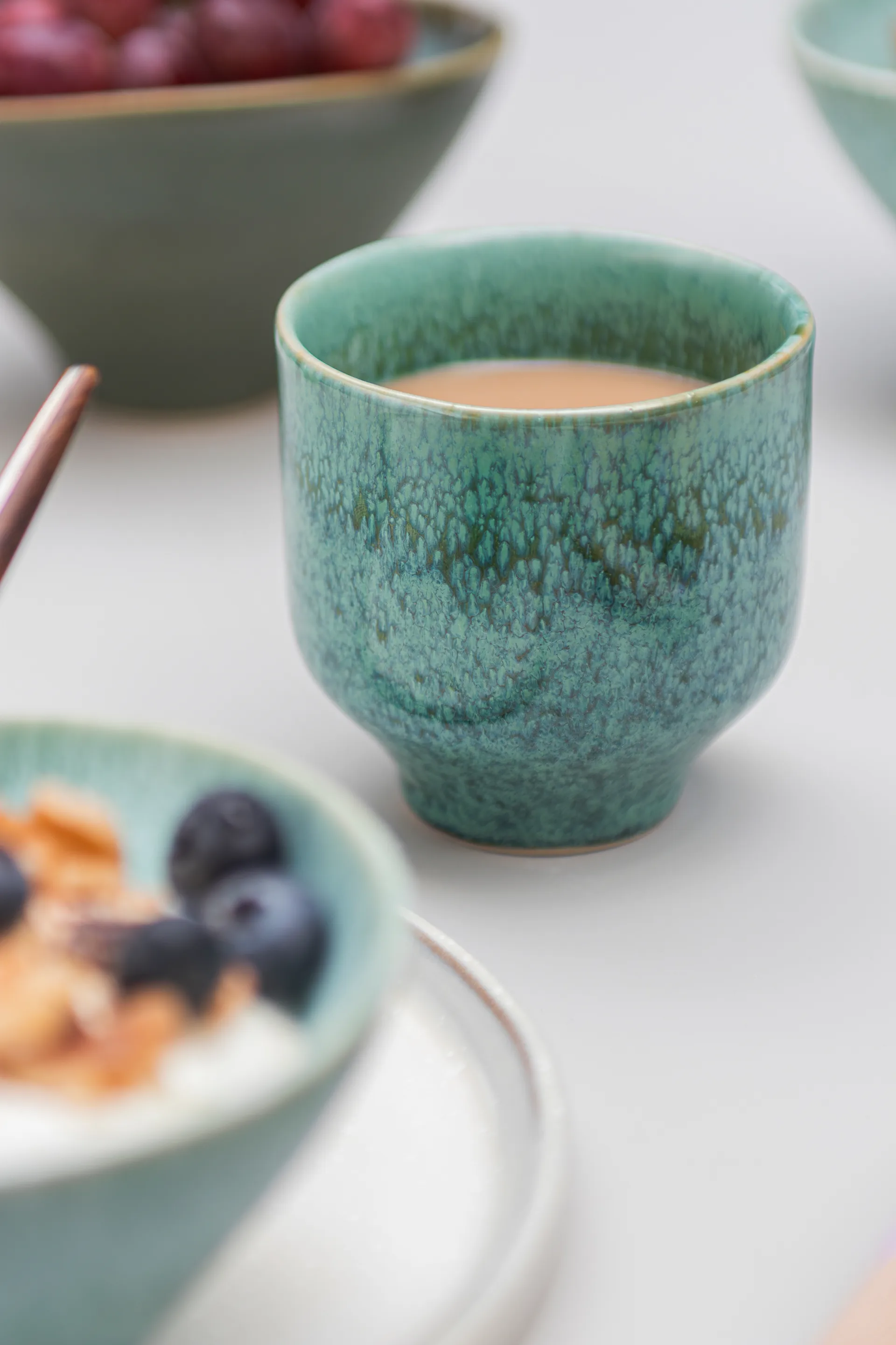 Elements mug 2-pack, Green Mette Ditmer