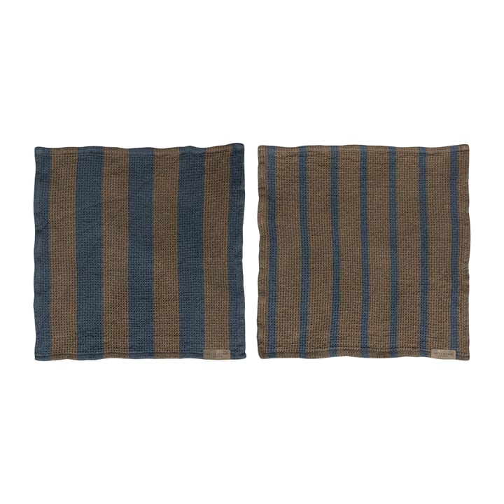 Elvira dishcloth 33x33 cm 2-pack - Ochre - Mette Ditmer