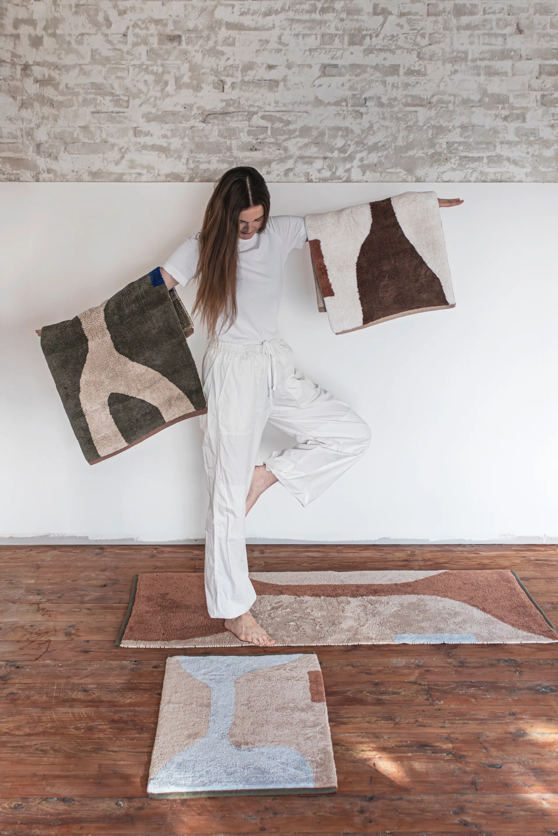 Figura mat rug, Brown, 50x80 cm Mette Ditmer