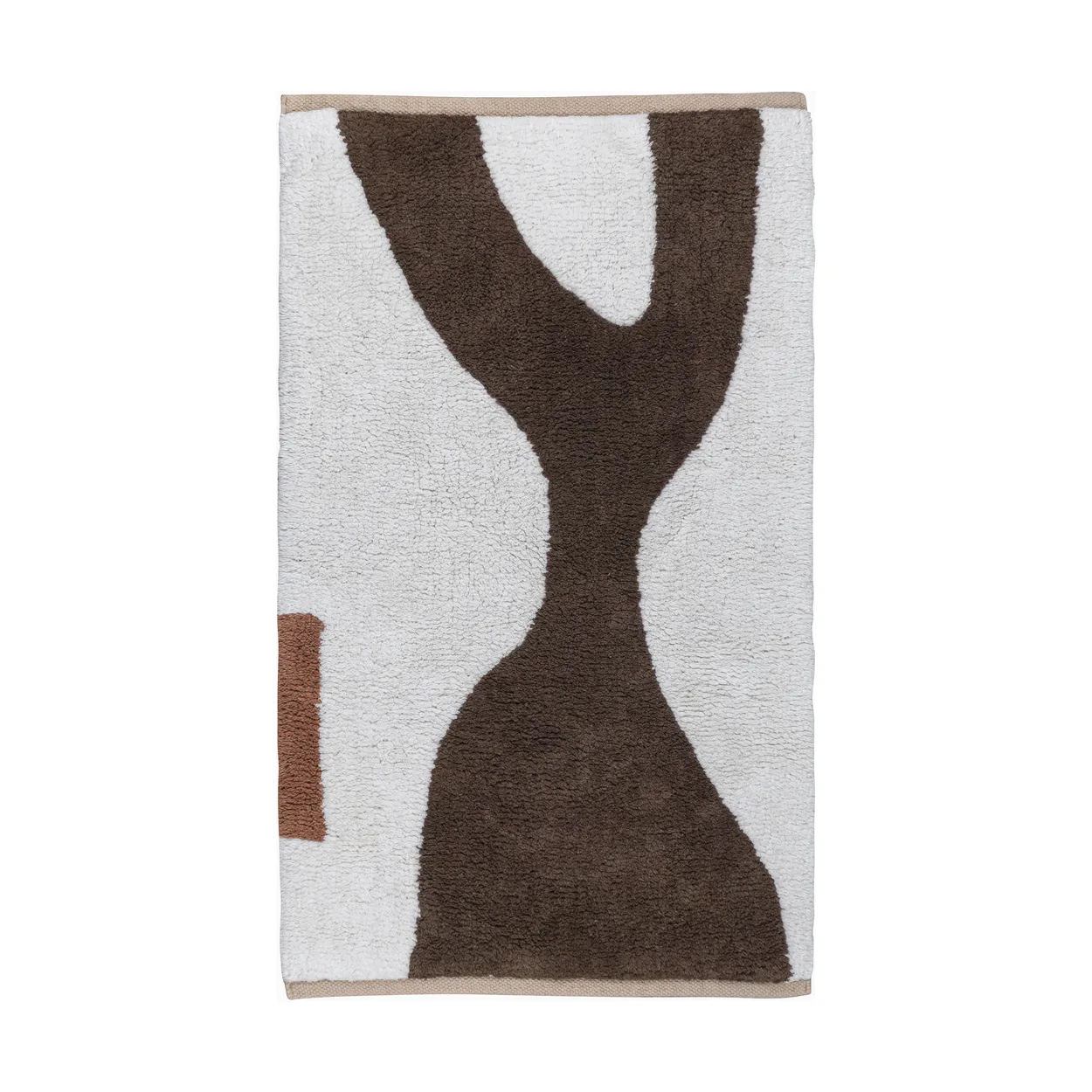 Mette Ditmer Figura mat rug Brown, 70x150 cm | Scandinavian Design | Fringe & Deep pile rugs | Brown