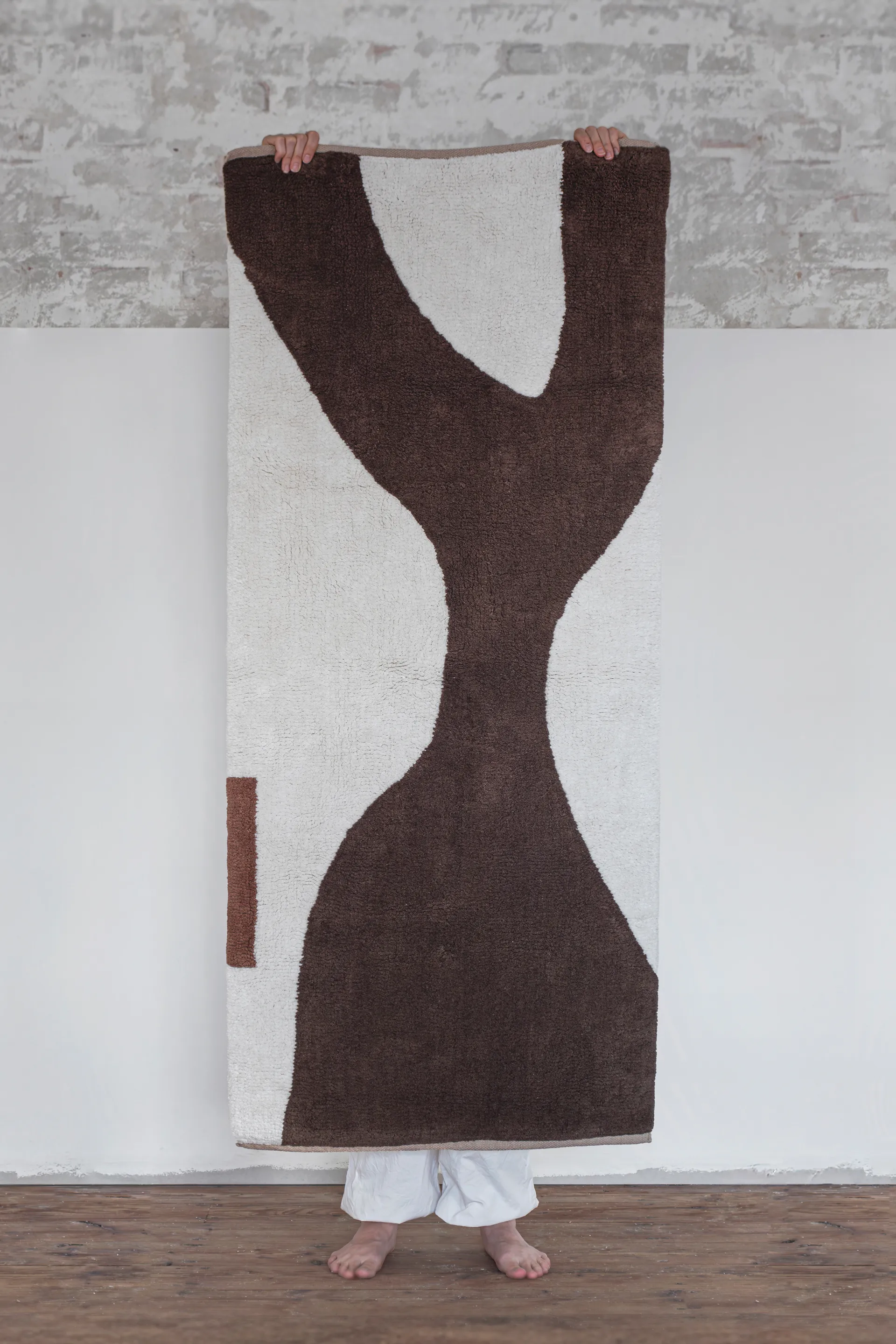 Figura mat rug, Brown, 70x150 cm Mette Ditmer