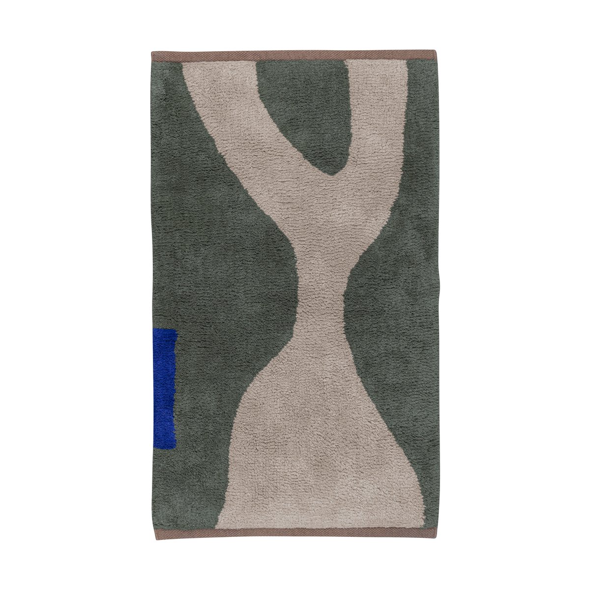 Mette Ditmer Figura mat rug Dark olive, 70x150 cm