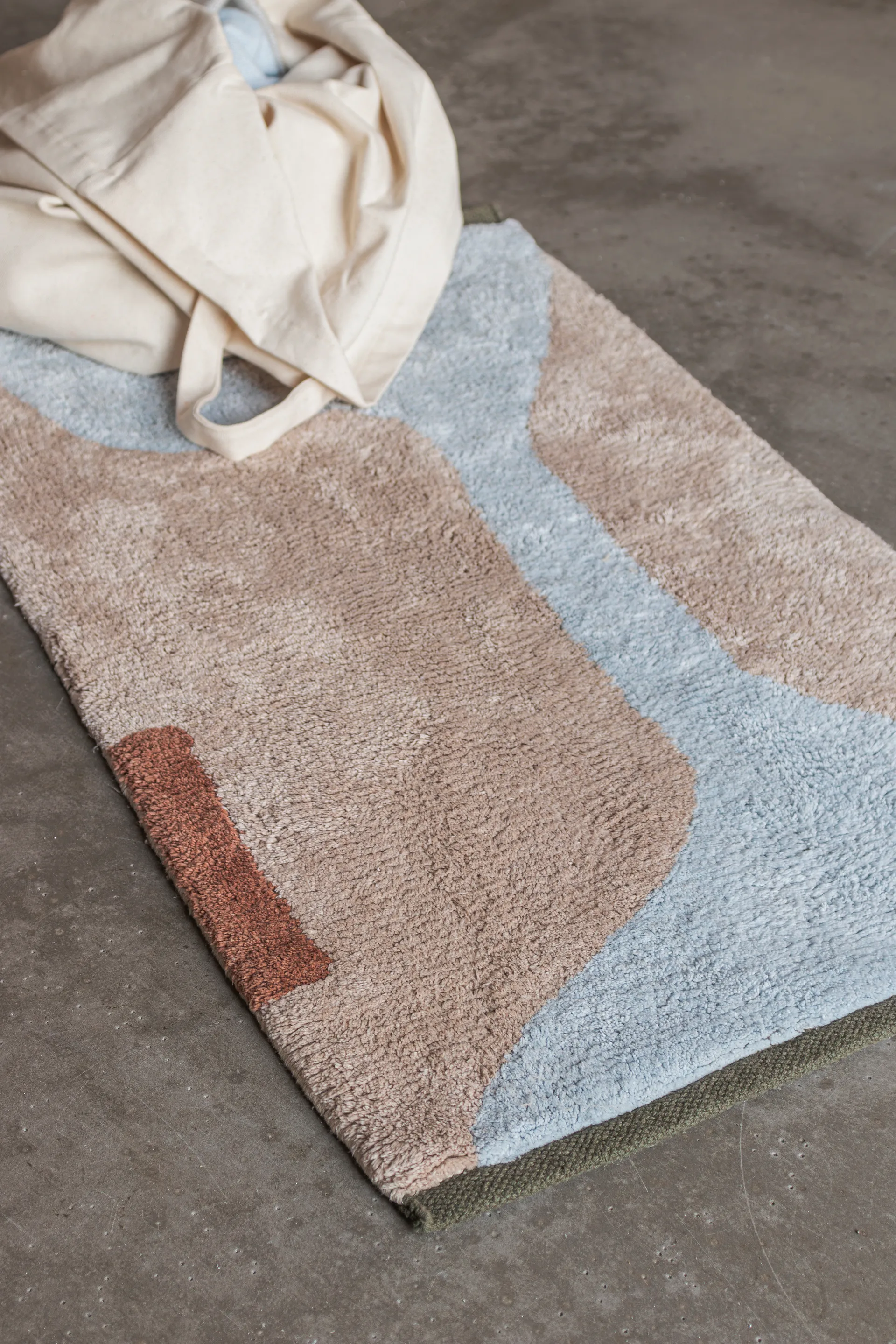 Figura mat rug, Light blue, 50x80 cm Mette Ditmer