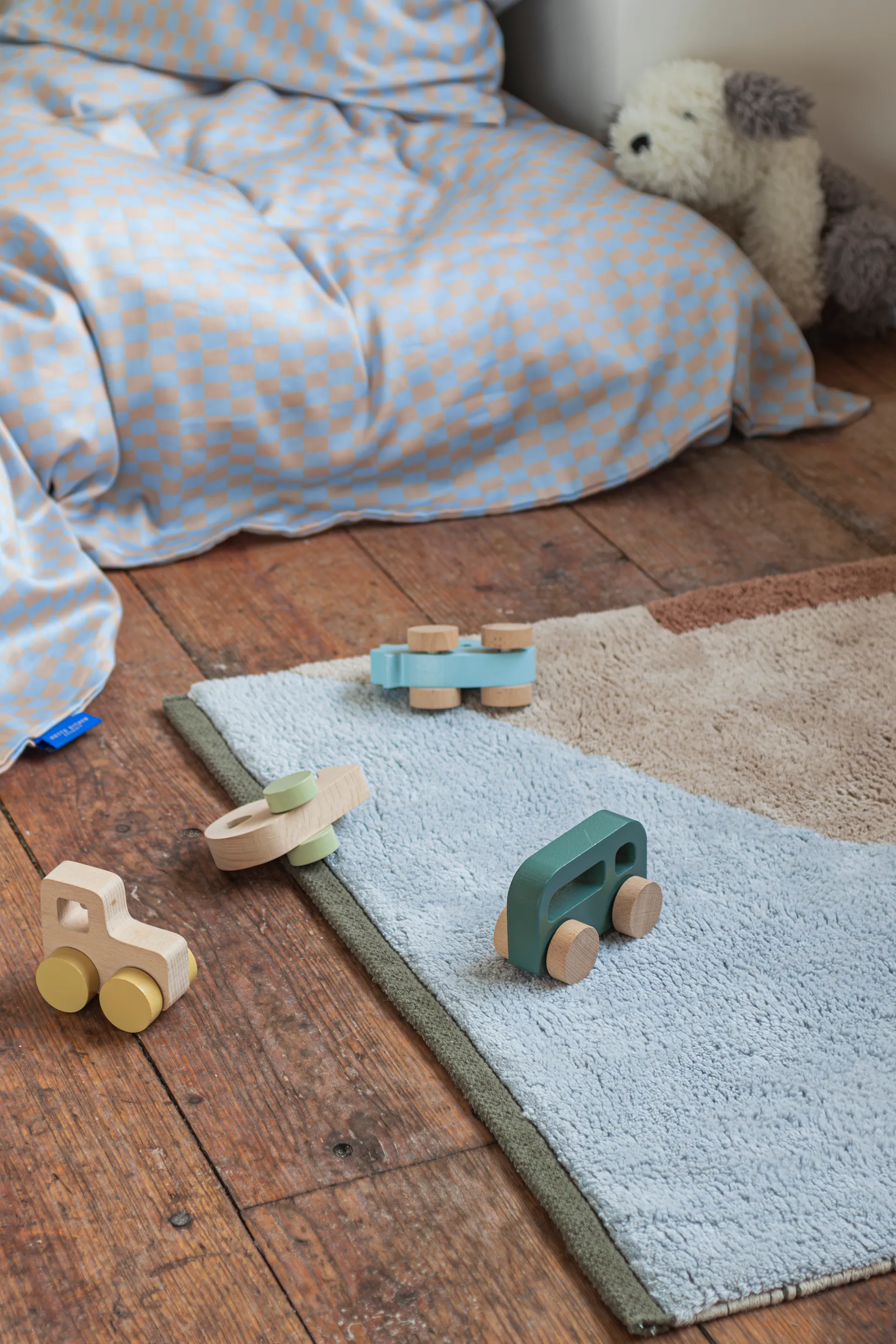 Figura mat rug, Light blue, 70x150 cm Mette Ditmer
