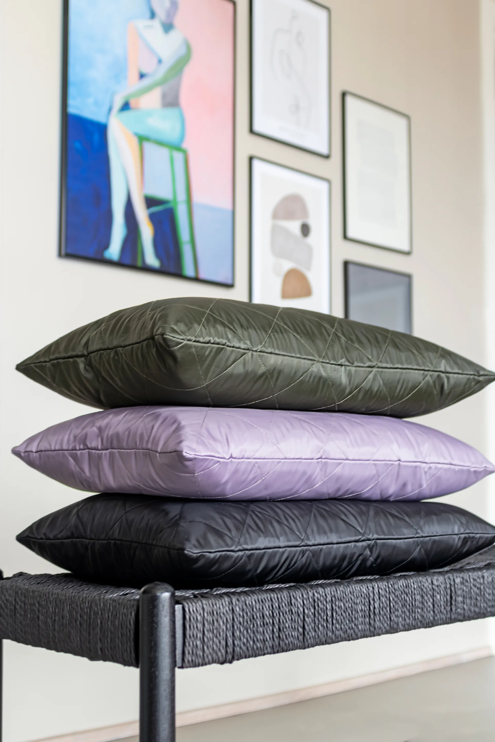 Firenze cushion 40x60 cm, Black Mette Ditmer