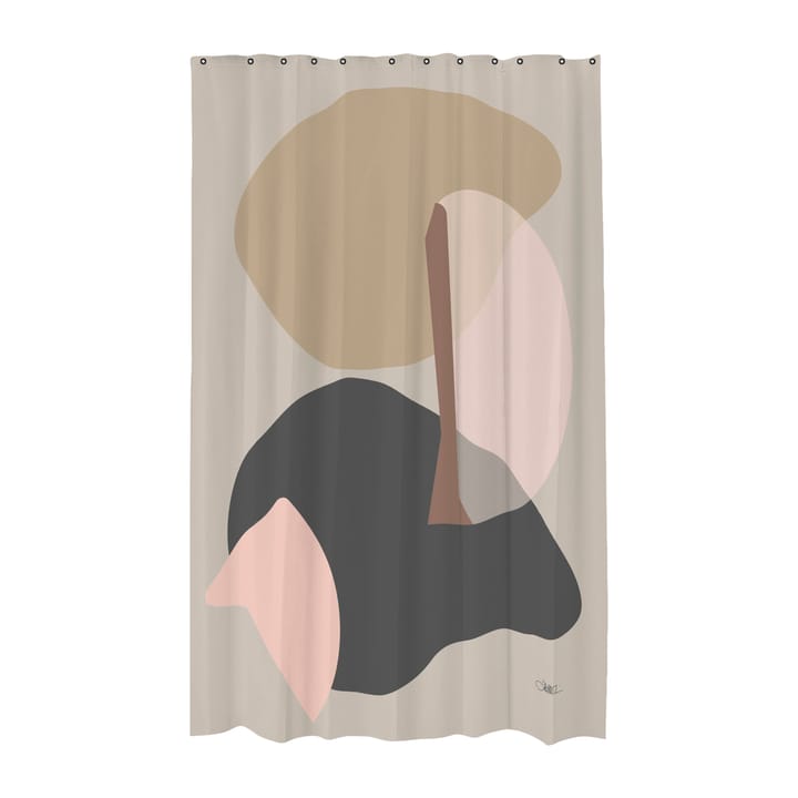 Gallery shower curtain 150x200 cm - Sand - Mette Ditmer