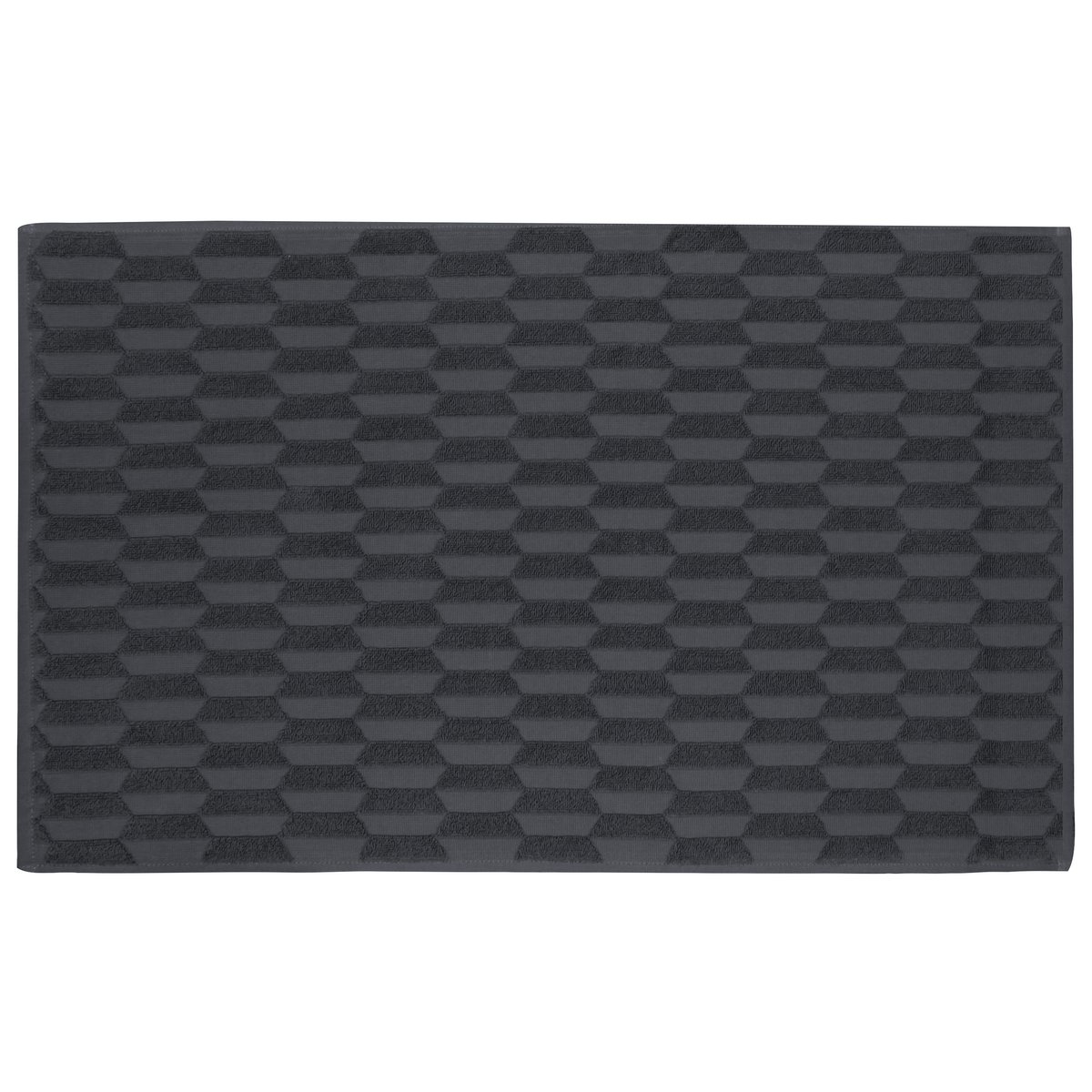 Mette Ditmer Geo bathroom mat 50x80 cm Anthracite | Scandinavian Design | Bath mats | Grey
