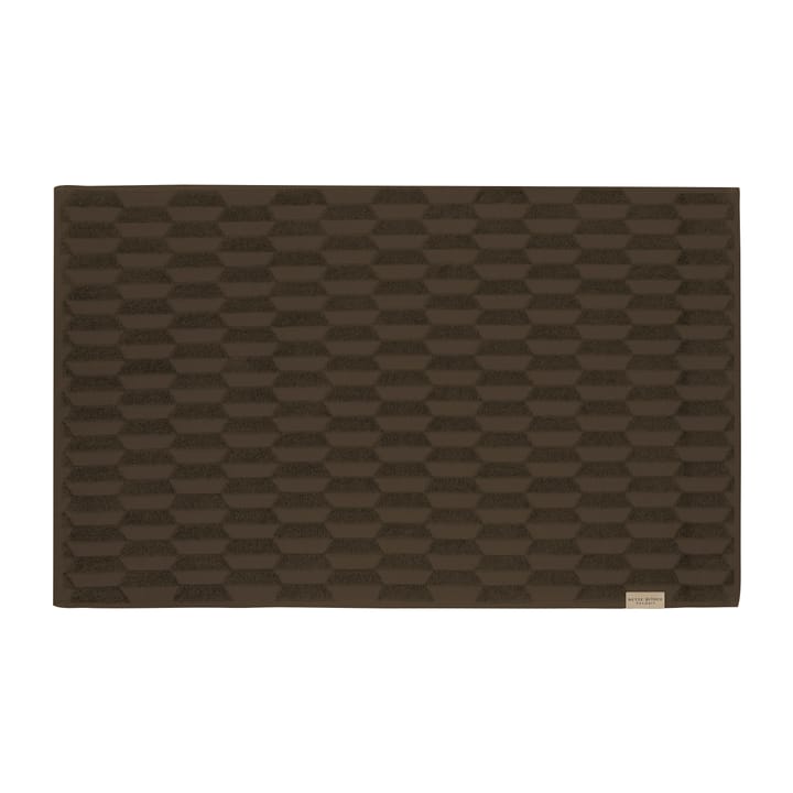 Geo bathroom mat 50x80 cm - Chocolate - Mette Ditmer