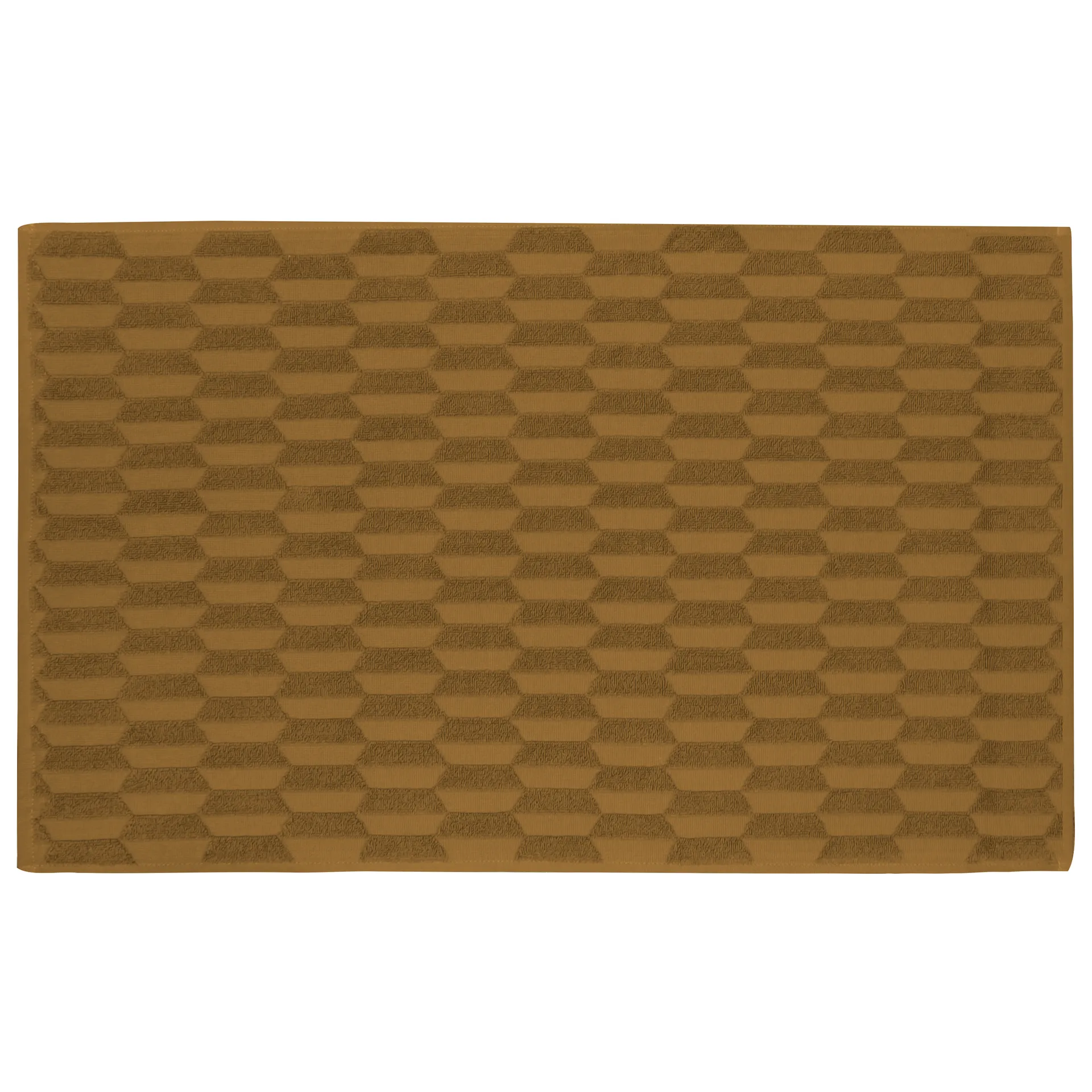 Geo bathroom mat 50x80 cm, curry Mette Ditmer