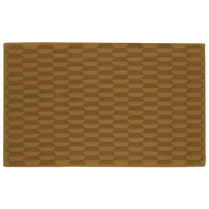 Geo bathroom mat 50x80 cm - curry - Mette Ditmer