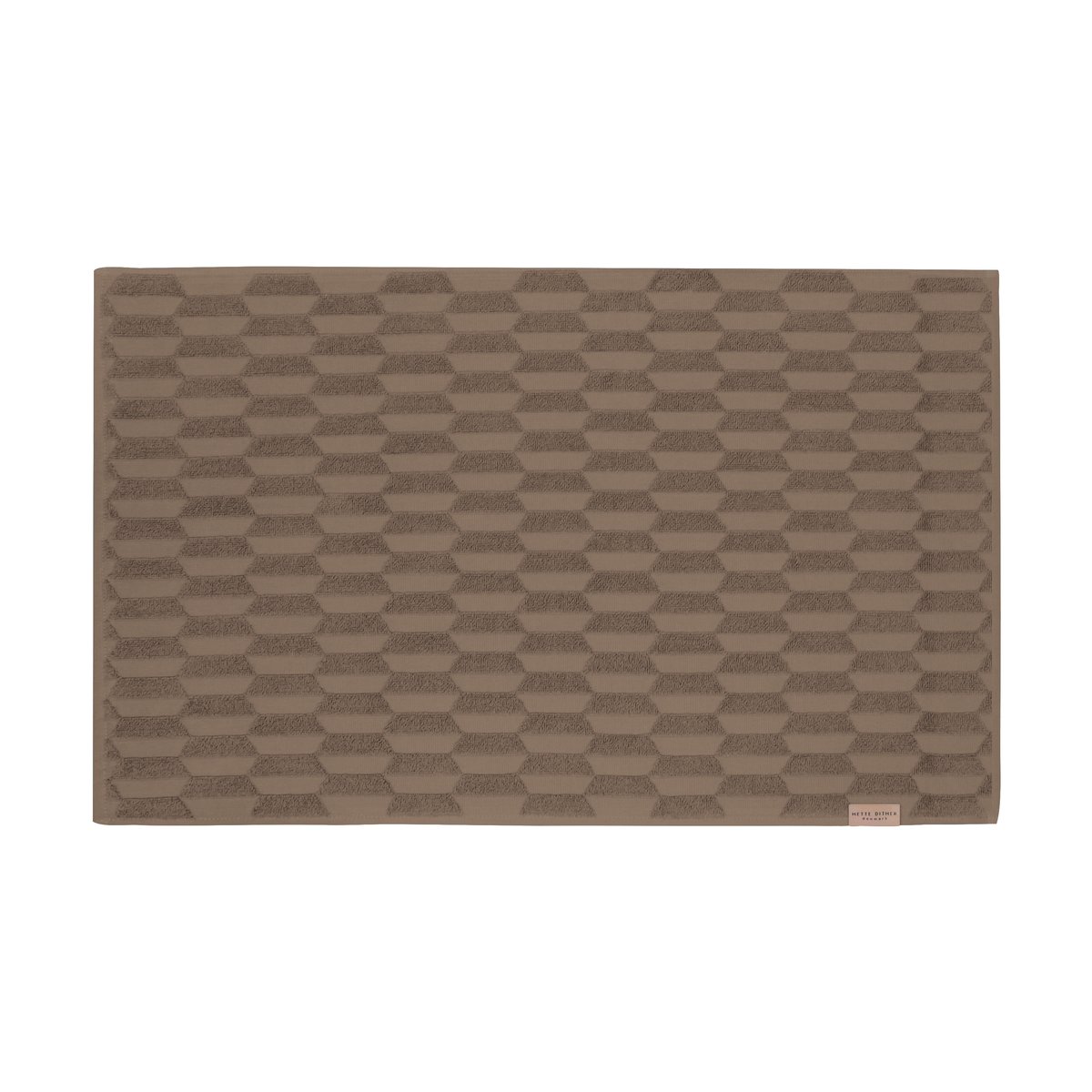 Mette Ditmer Geo bathroom mat 50x80 cm Nougat