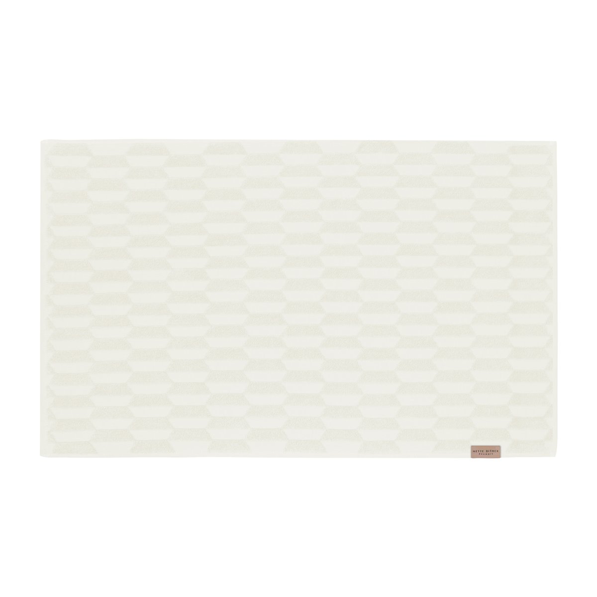 Mette Ditmer Geo bathroom mat 50x80 cm Off white | Scandinavian Design | Bath mats | White