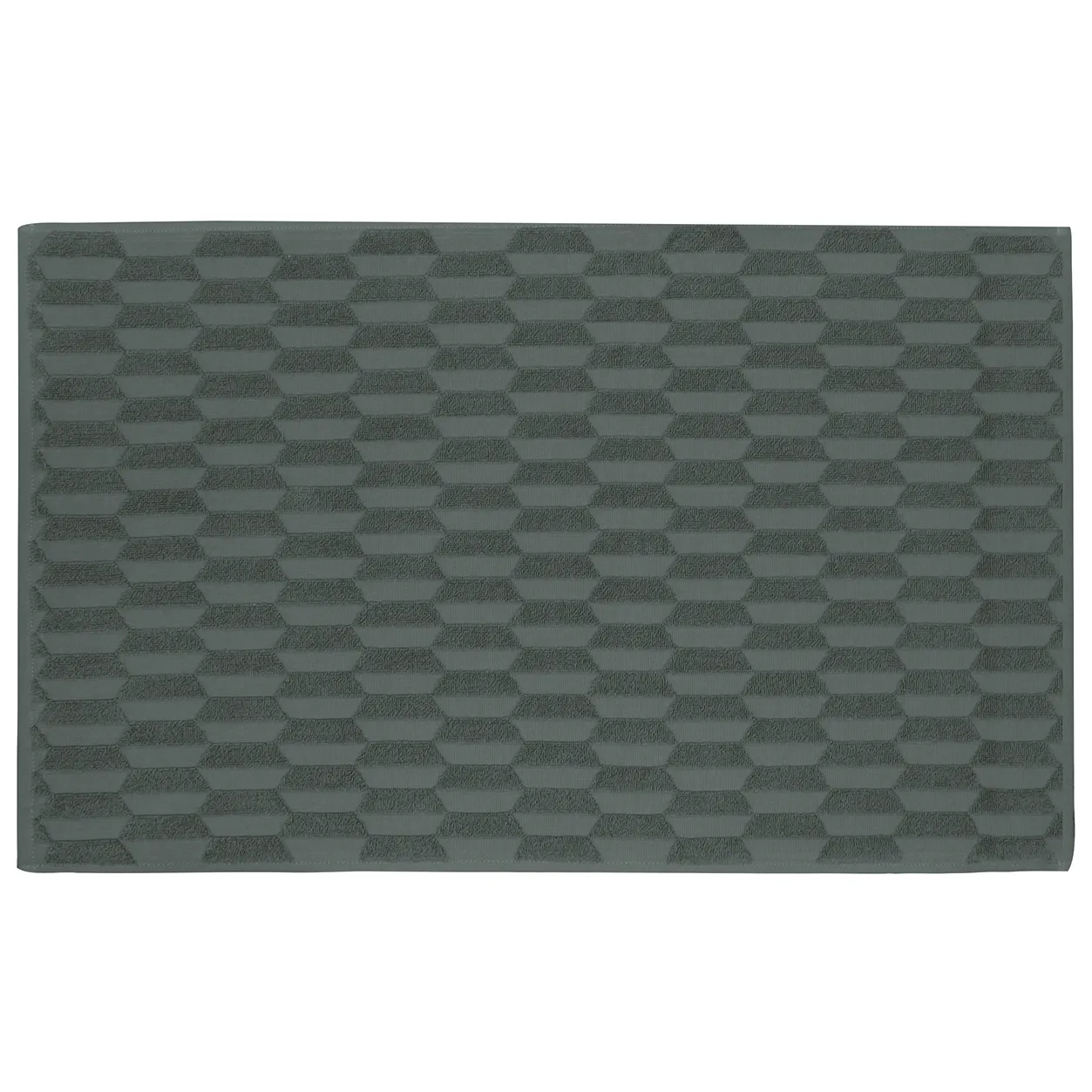 Geo bathroom mat 50x80 cm, Pine green Mette Ditmer
