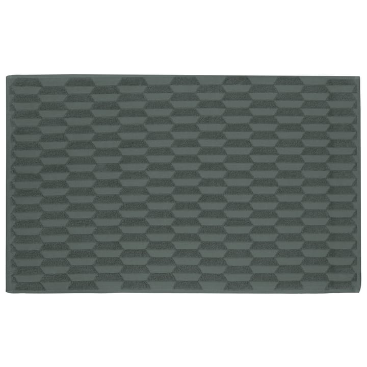 Geo bathroom mat 50x80 cm - Pine green - Mette Ditmer