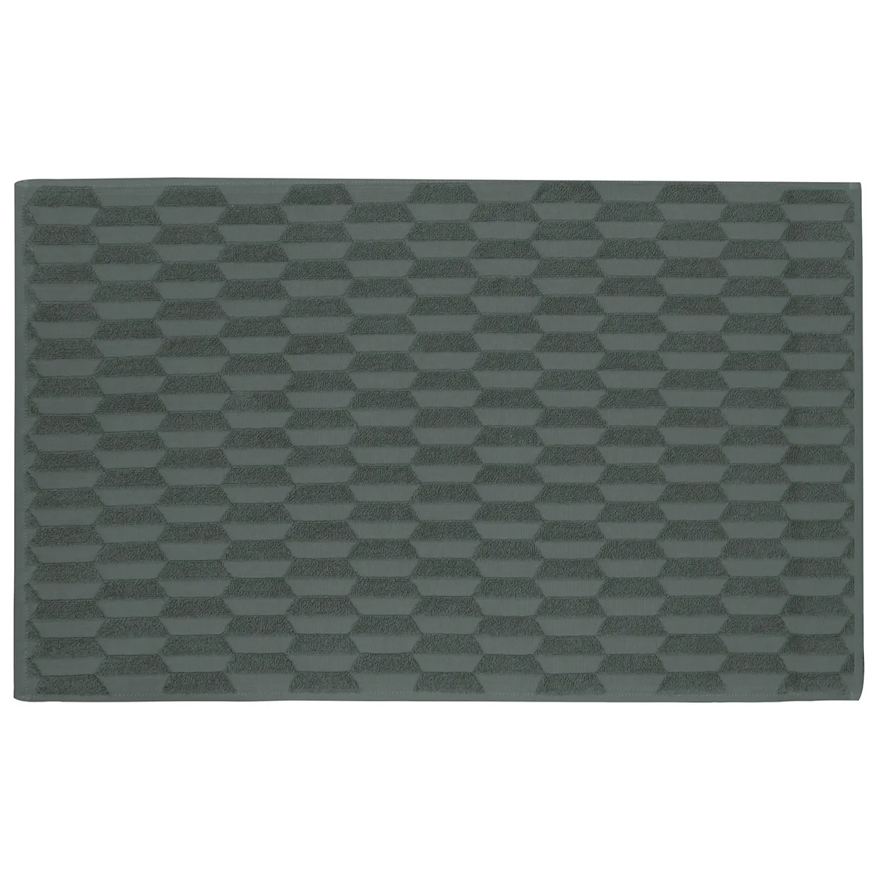 Mette Ditmer Geo bathroom mat 50x80 cm Pine green | Scandinavian Design | Bath mats | Green