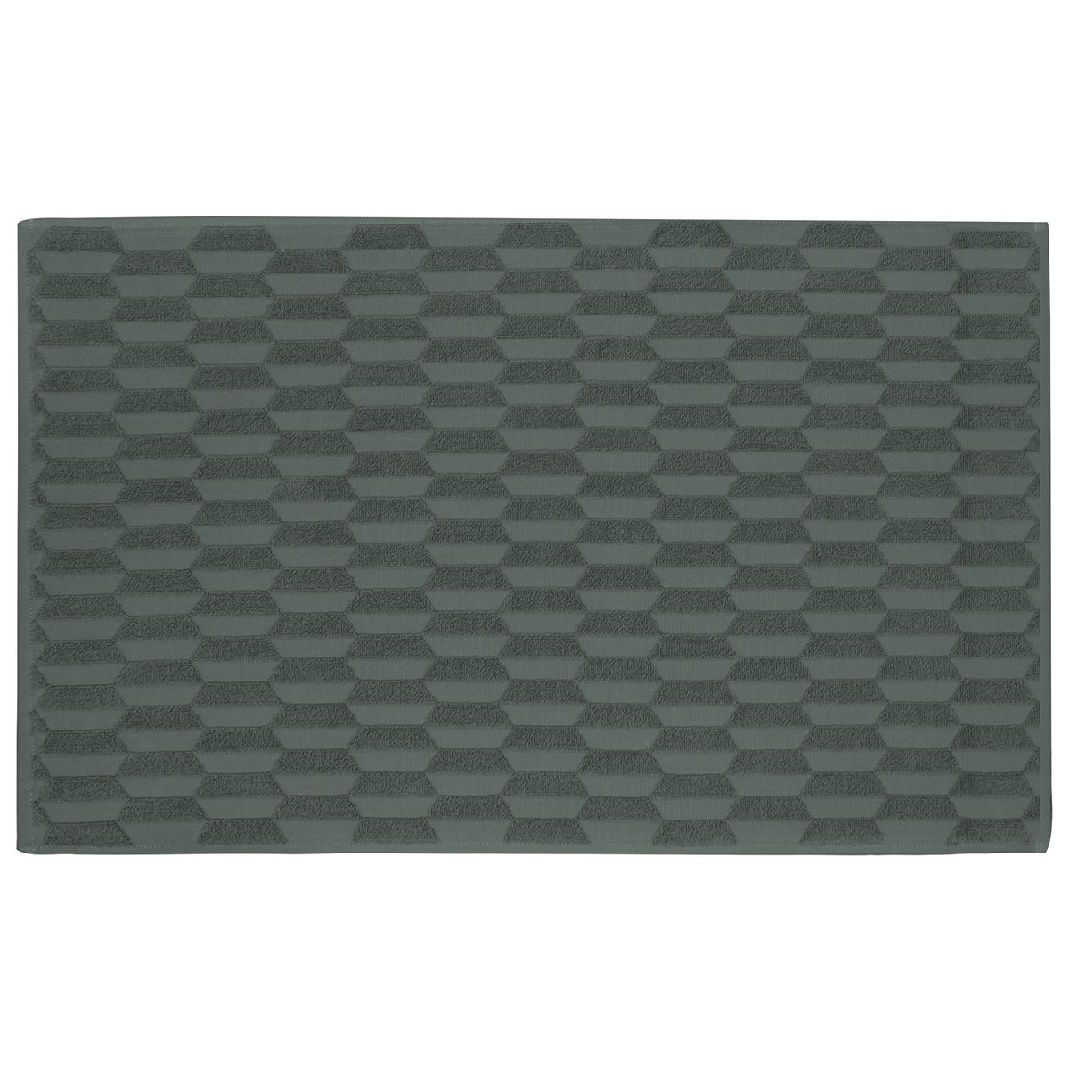 Mette Ditmer Geo bathroom mat 50x80 cm Pine green | Scandinavian Design | Bath mats | Green