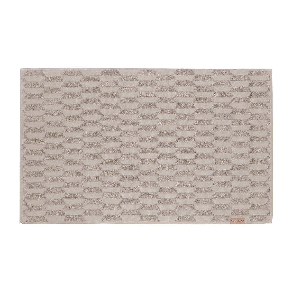 Mette Ditmer Geo bathroom mat 50x80 cm Sand | Scandinavian Design | Bath mats | Beige