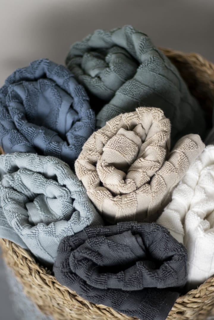 Geo guest towel 2-pack, Stone blue Mette Ditmer
