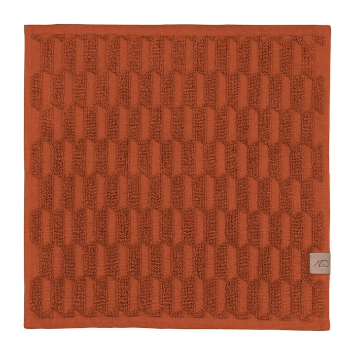 Geo towel 30x30 cm 3-pack - Rust - Mette Ditmer