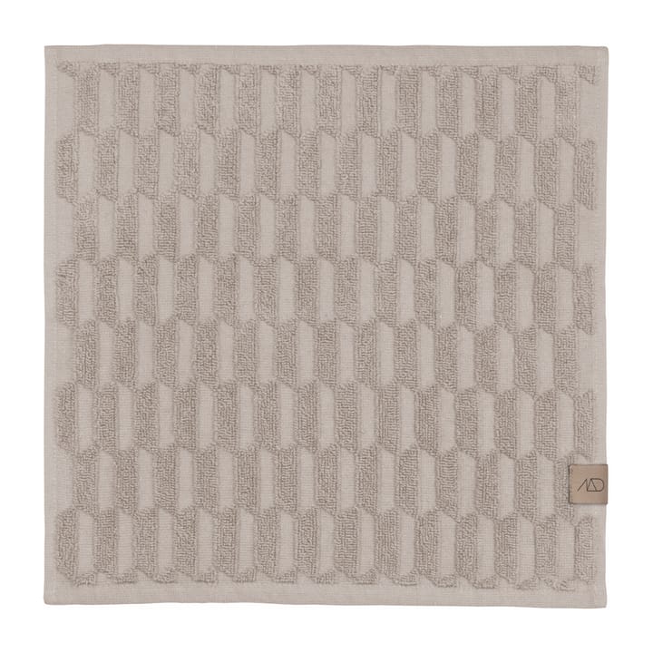 Geo towel 30x30 cm 3-pack - Sand - Mette Ditmer