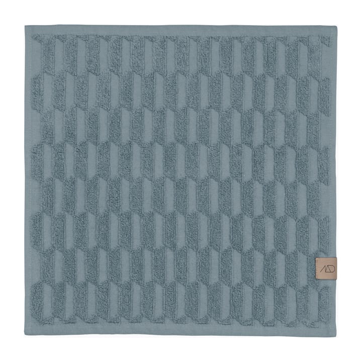 Geo towel 30x30 cm 3-pack - Stone blue - Mette Ditmer