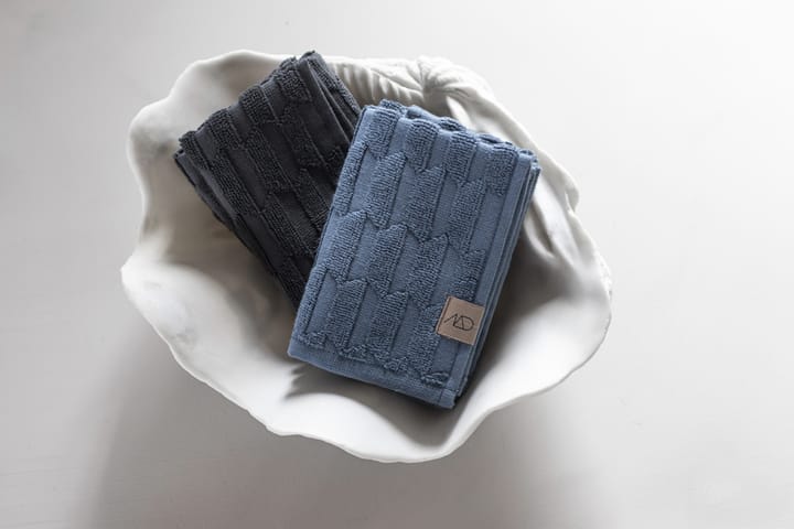 Geo towel 30x30 cm, Anthracite Mette Ditmer