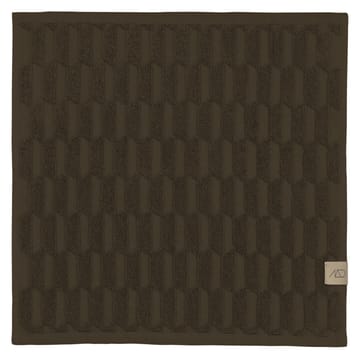Geo towel 30x30 cm - Chocolate - Mette Ditmer