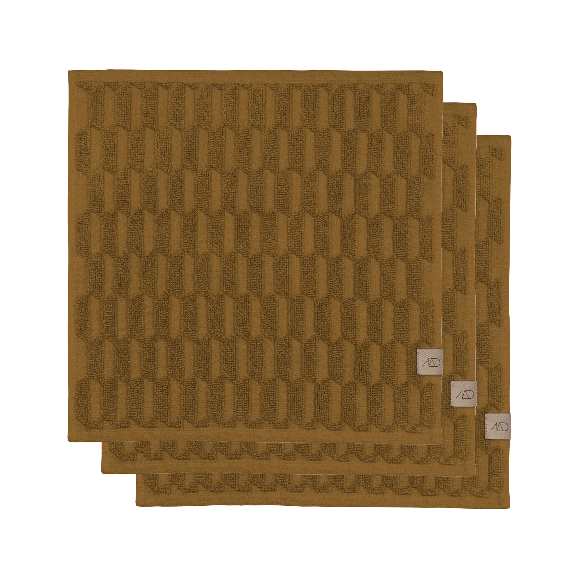 Geo towel 30x30 cm, Curry Mette Ditmer