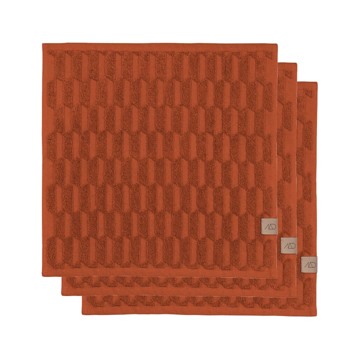 Geo towel 30x30 cm, Rust Mette Ditmer