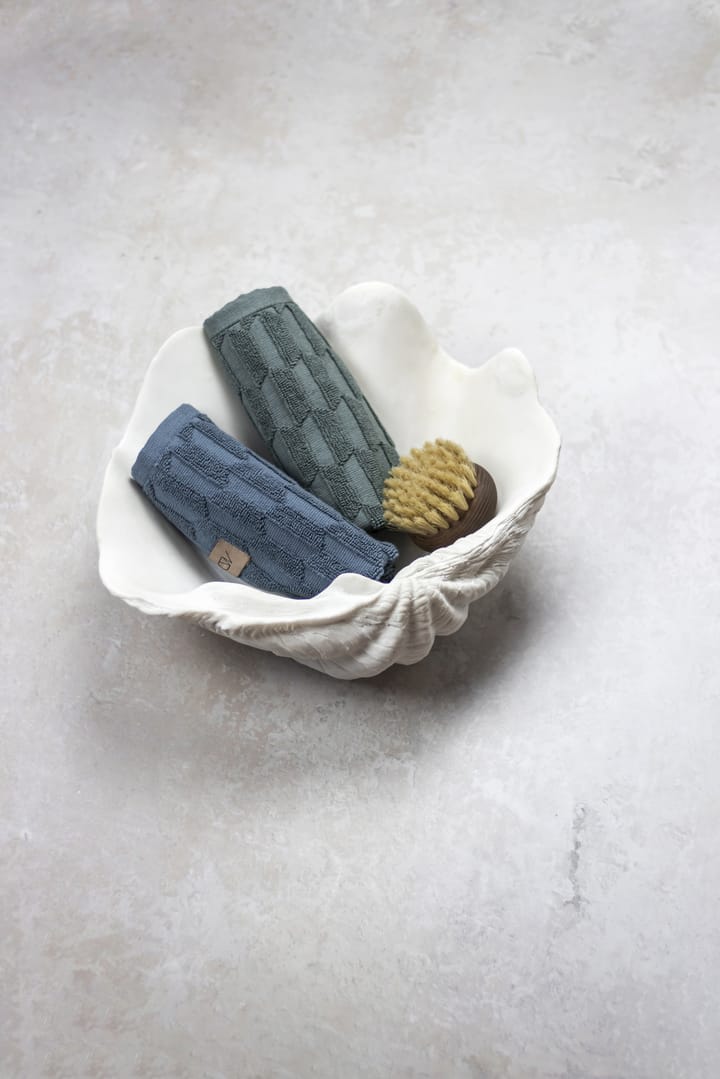 Geo towel 30x30 cm, Slate blue Mette Ditmer