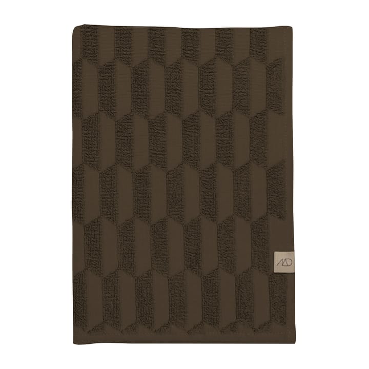Geo towel 50x95 cm - Chocolate - Mette Ditmer