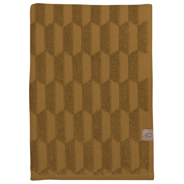 Geo towel 50x95 cm - curry - Mette Ditmer