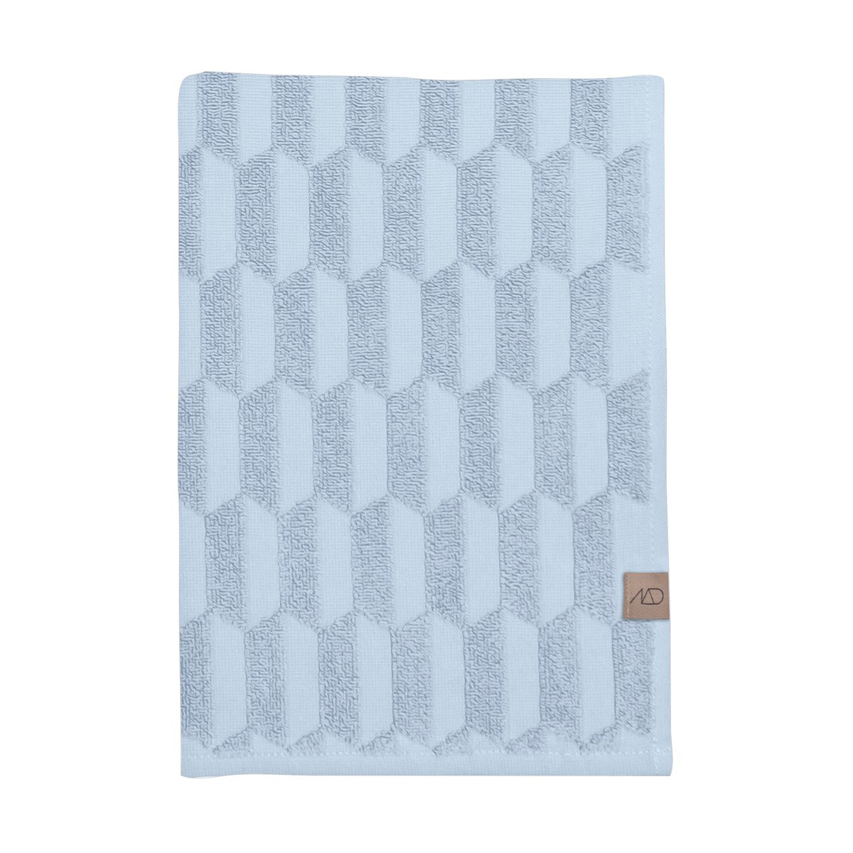 Mette Ditmer Geo towel 50x95 cm Light Blue | Scandinavian Design | Hand towels | Blue