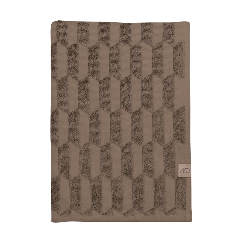 Mette Ditmer Geo towel 50x95 cm Nougat