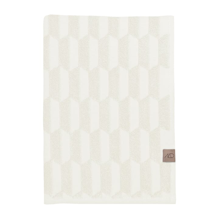 Geo towel 50x95 cm - Off white - Mette Ditmer